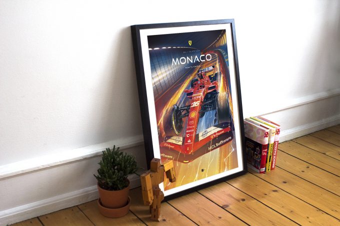 Monaco 2024 Ferrari F1 Poster