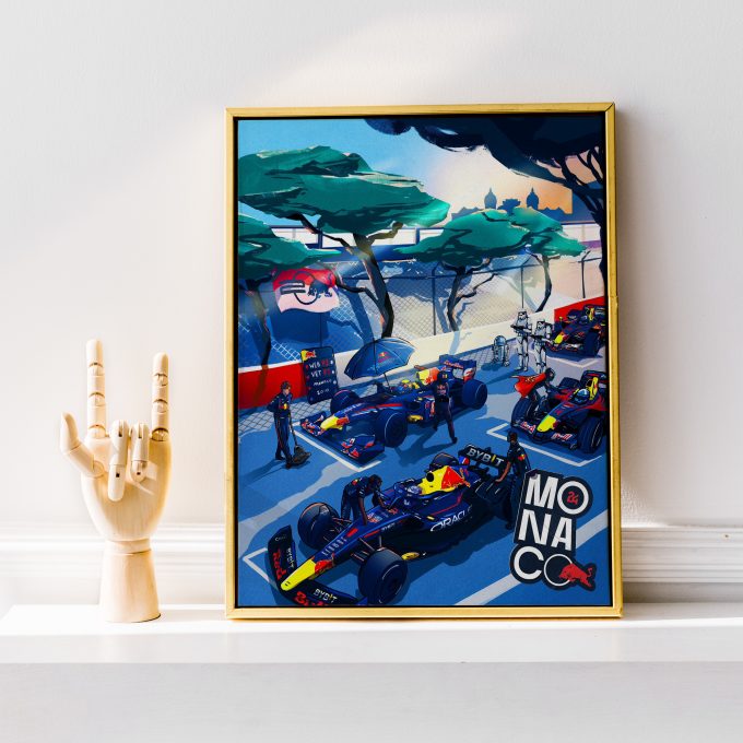 Monaco 2024 Red Bull F1 Poster