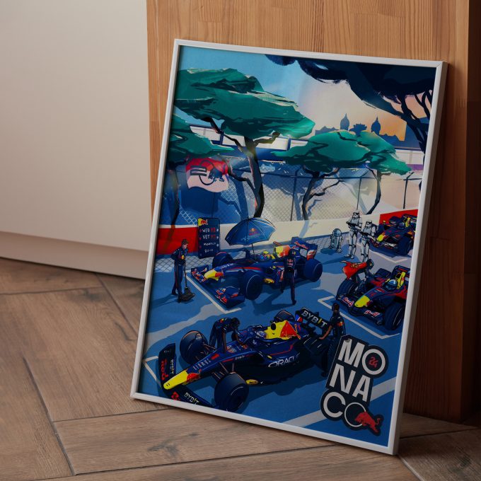 Monaco 2024 Red Bull F1 Poster