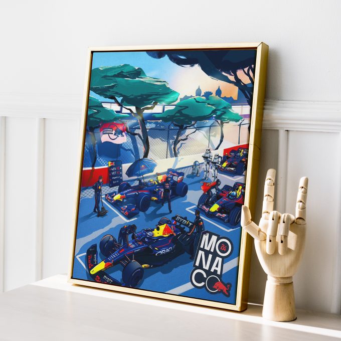 Monaco 2024 Red Bull F1 Poster