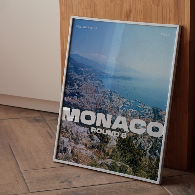 Monaco 2024 Williams F1 Poster