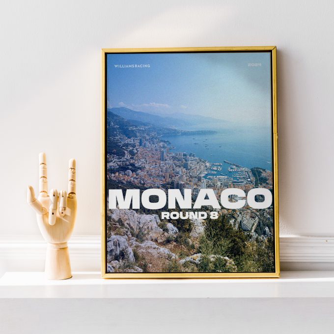 Monaco 2024 Williams F1 Poster