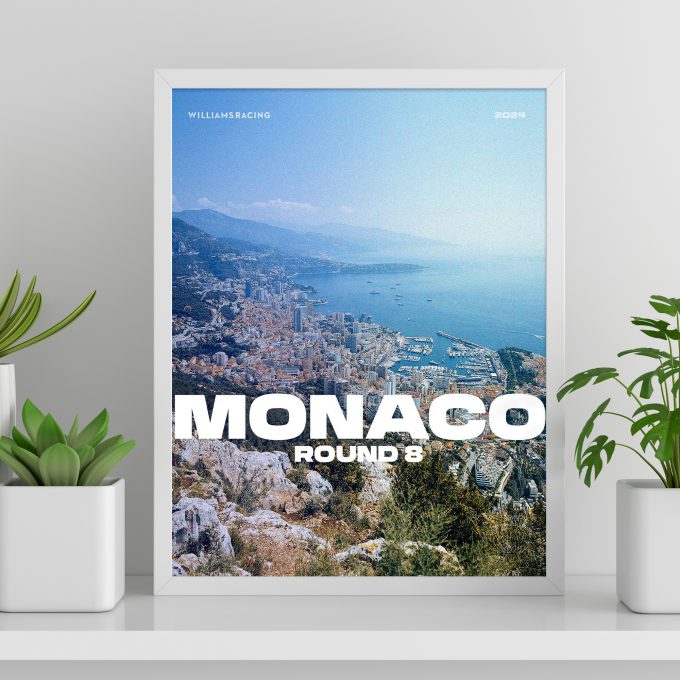 Monaco 2024 Williams F1 Poster