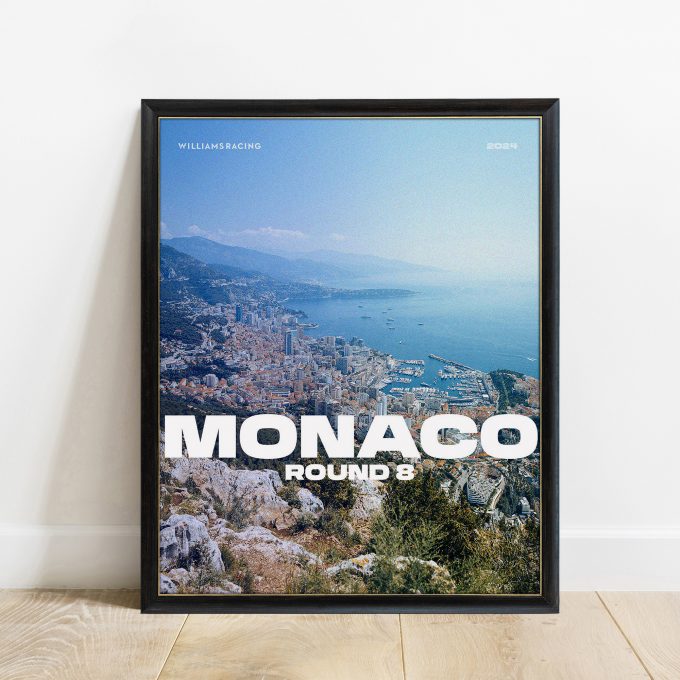 Monaco 2024 Williams F1 Poster