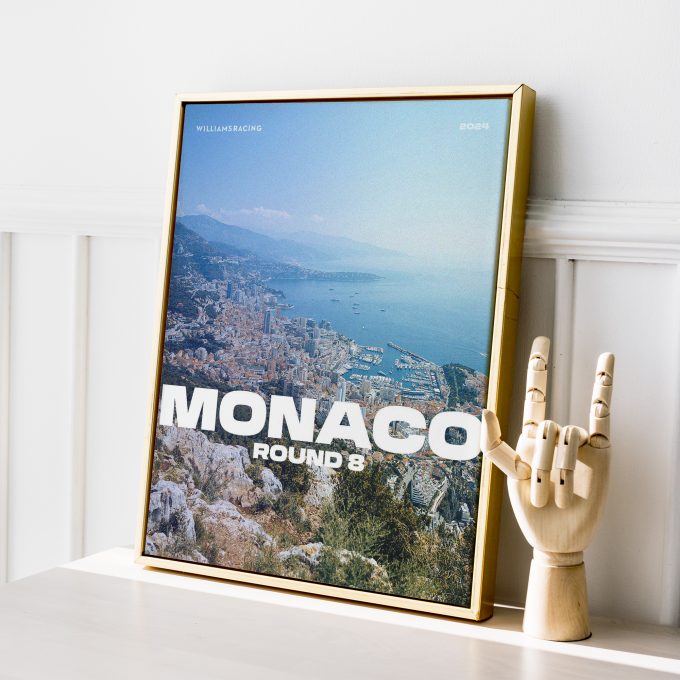 Monaco 2024 Williams F1 Poster