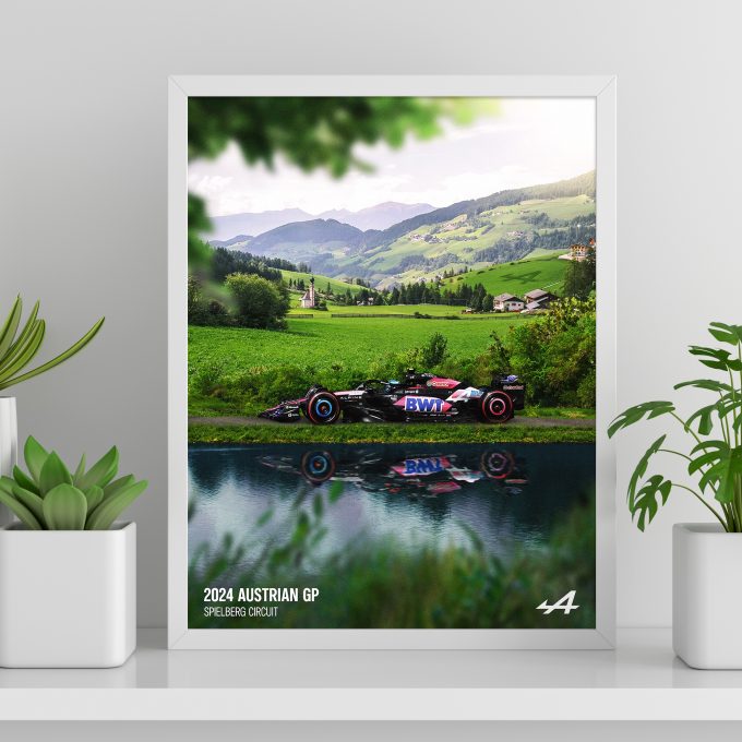 Austria 2024 Alpine F1 Poster