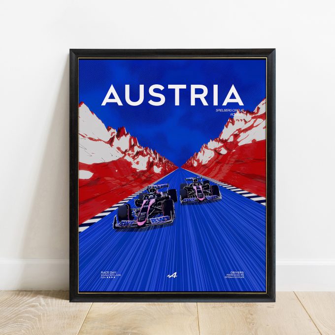 Austria 2024 Alpine F1 Poster
