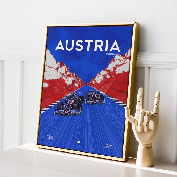 Austria 2024 Alpine F1 Poster