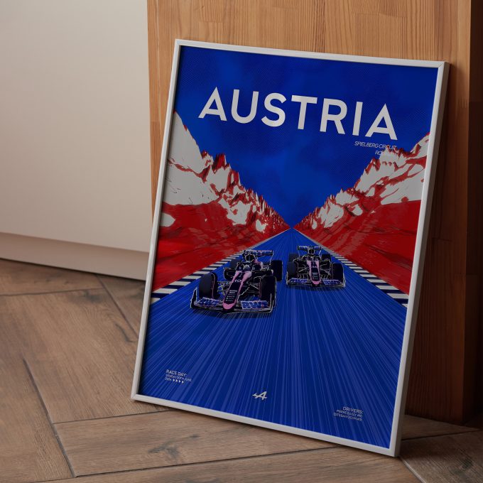 Austria 2024 Alpine F1 Poster