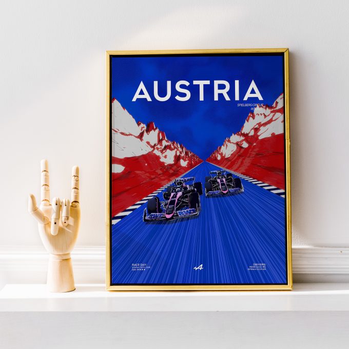Austria 2024 Alpine F1 Poster
