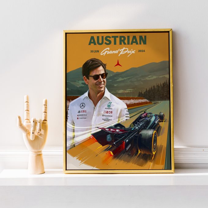 Austria 2024 Mercedes F1 Poster
