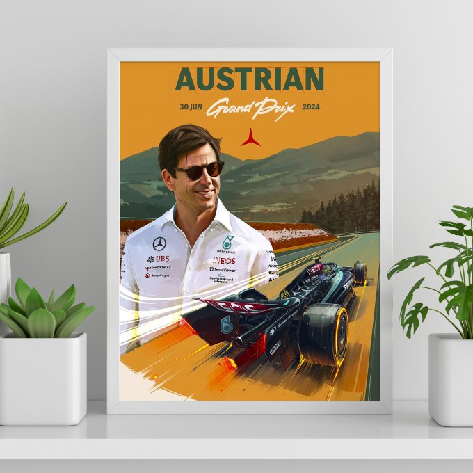 Austria 2024 Mercedes F1 Poster