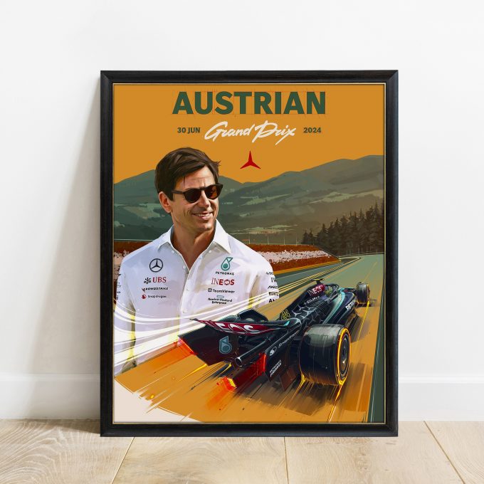 Austria 2024 Mercedes F1 Poster