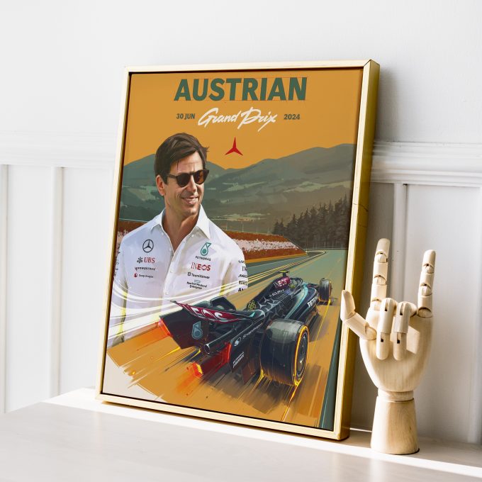 Austria 2024 Mercedes F1 Poster