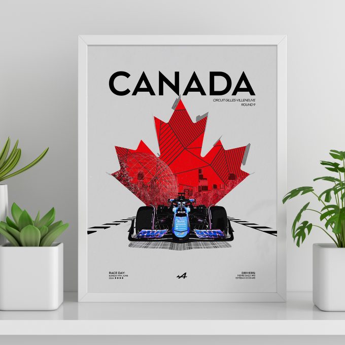 Canada 2024 Alpine F1 Poster