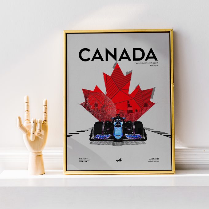 Canada 2024 Alpine F1 Poster