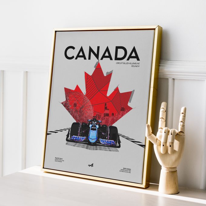 Canada 2024 Alpine F1 Poster