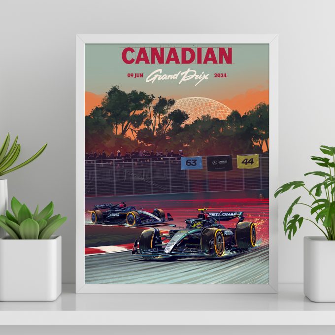 Canada 2024 Mercedes F1 Poster