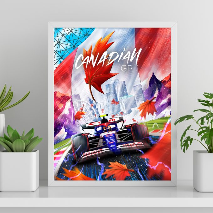 Canada 2024 Racing Bulls F1 Poster