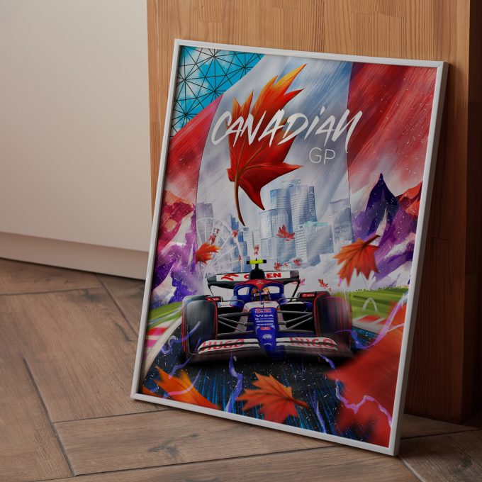 Canada 2024 Racing Bulls F1 Poster