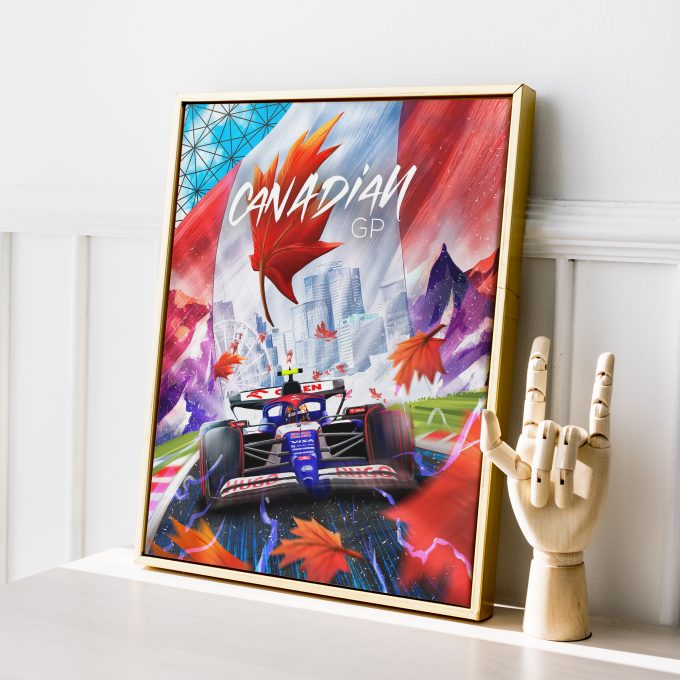 Canada 2024 Racing Bulls F1 Poster