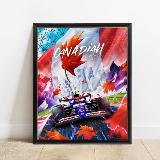 Canada 2024 Racing Bulls F1 Poster