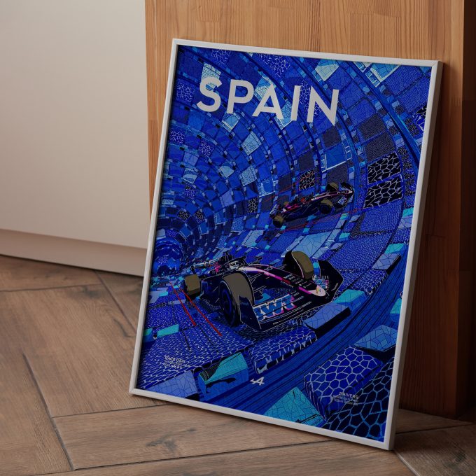 Spain 2024 Alpine F1 Poster