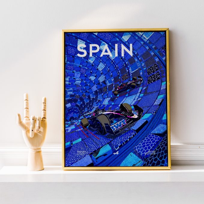 Spain 2024 Alpine F1 Poster