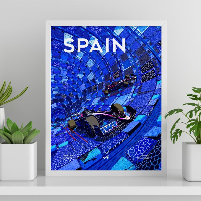 Spain 2024 Alpine F1 Poster