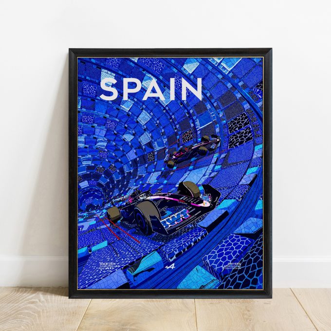 Spain 2024 Alpine F1 Poster