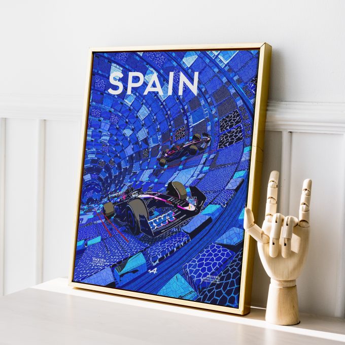Spain 2024 Alpine F1 Poster