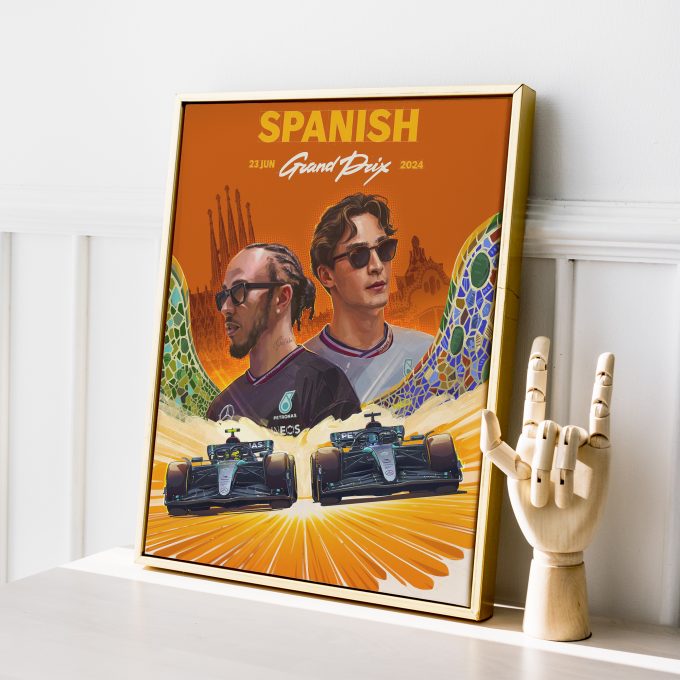 Spain 2024 Mercedes F1 Poster