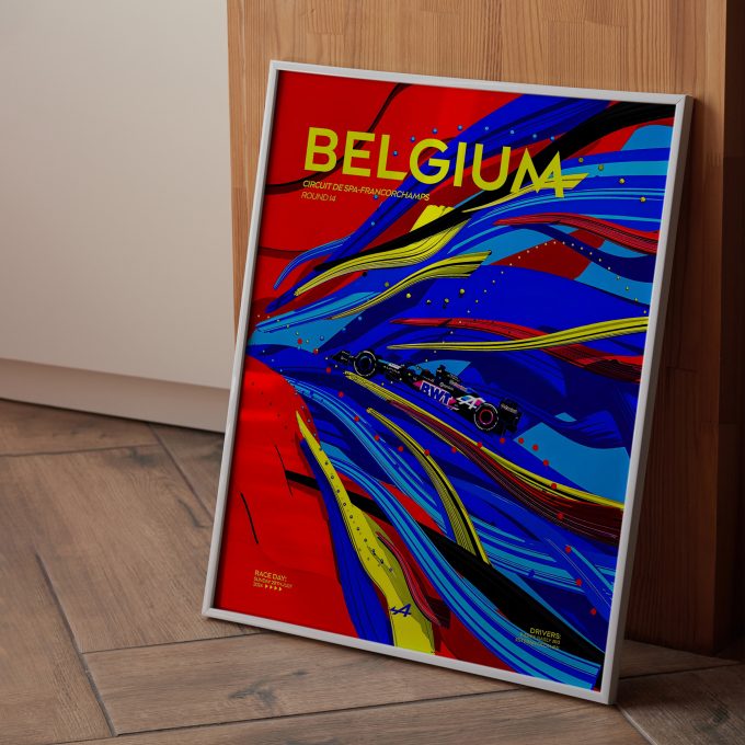 Belgium 2024 Alpine F1 Poster