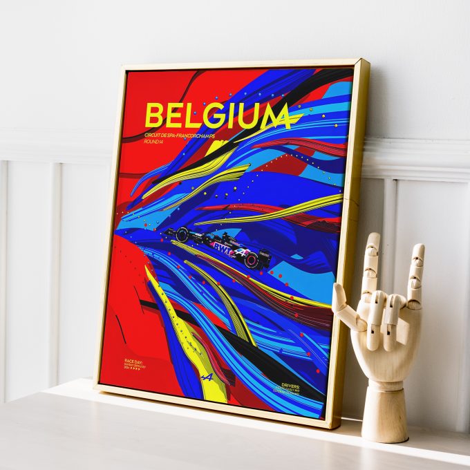Belgium 2024 Alpine F1 Poster