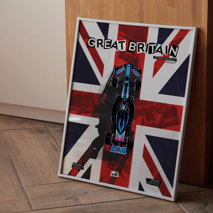Great Britain 2024 Alpine F1 Poster