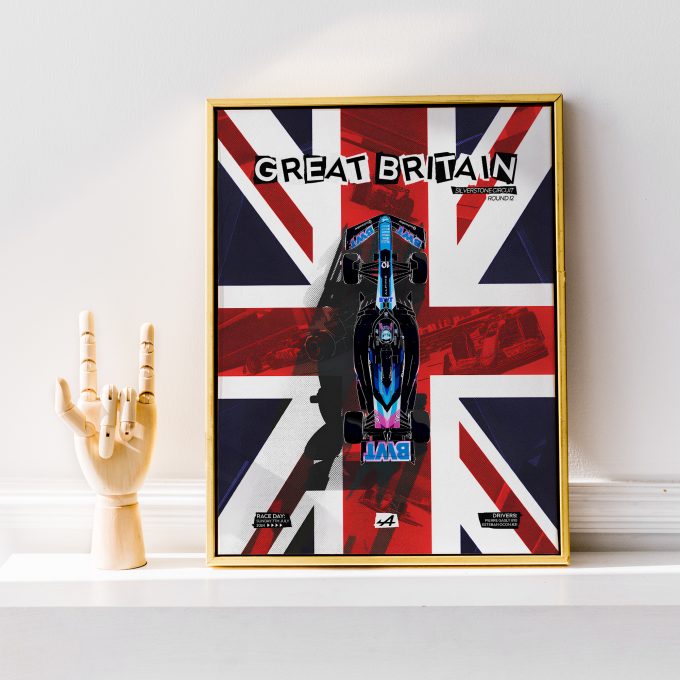 Great Britain 2024 Alpine F1 Poster