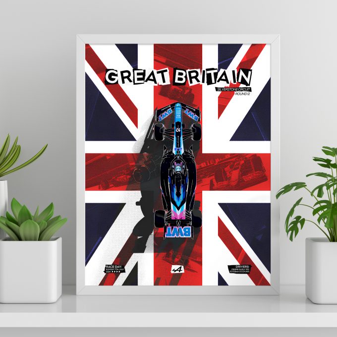 Great Britain 2024 Alpine F1 Poster