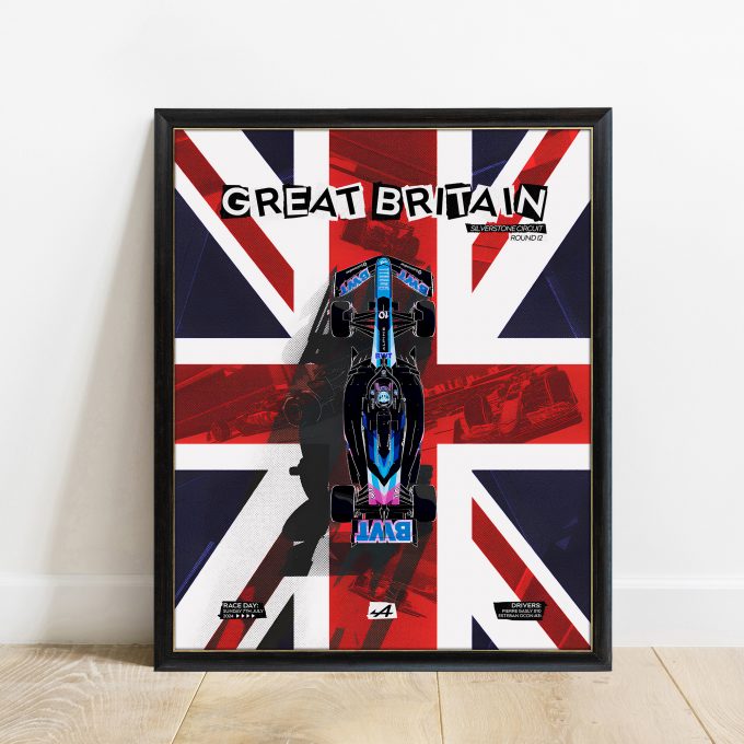 Great Britain 2024 Alpine F1 Poster
