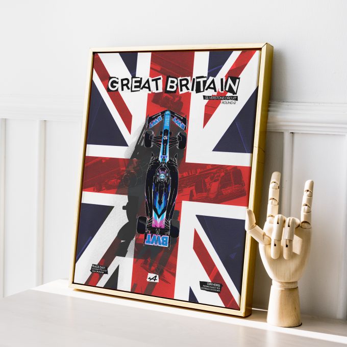 Great Britain 2024 Alpine F1 Poster