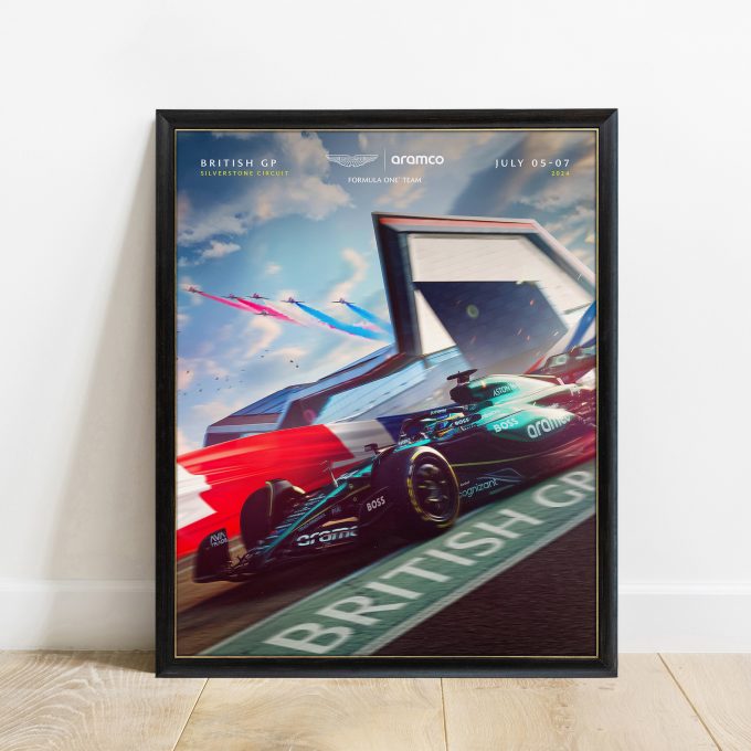 Great Britain 2024 Aston Martin F1 Poster