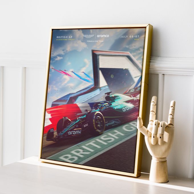 Great Britain 2024 Aston Martin F1 Poster