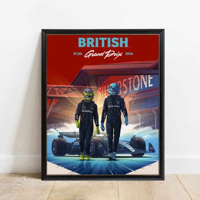 Great Britain 2024 Mercedes F1 Poster