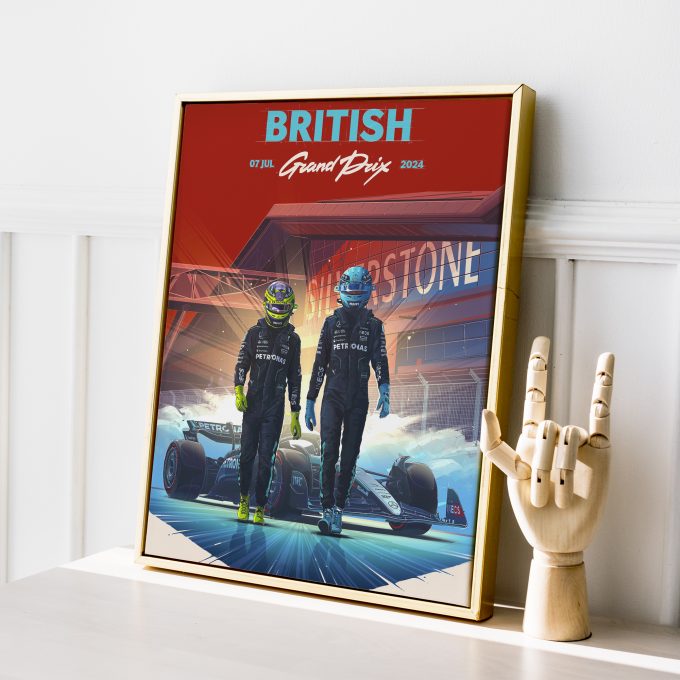 Great Britain 2024 Mercedes F1 Poster