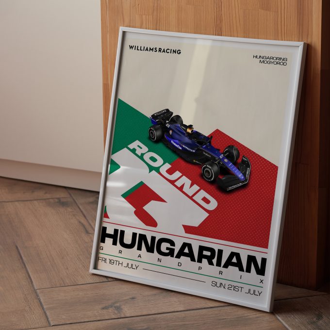 Hungary 2024 Williams F1 Poster