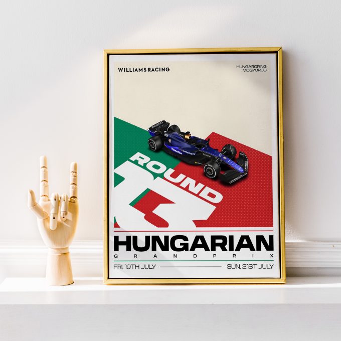 Hungary 2024 Williams F1 Poster