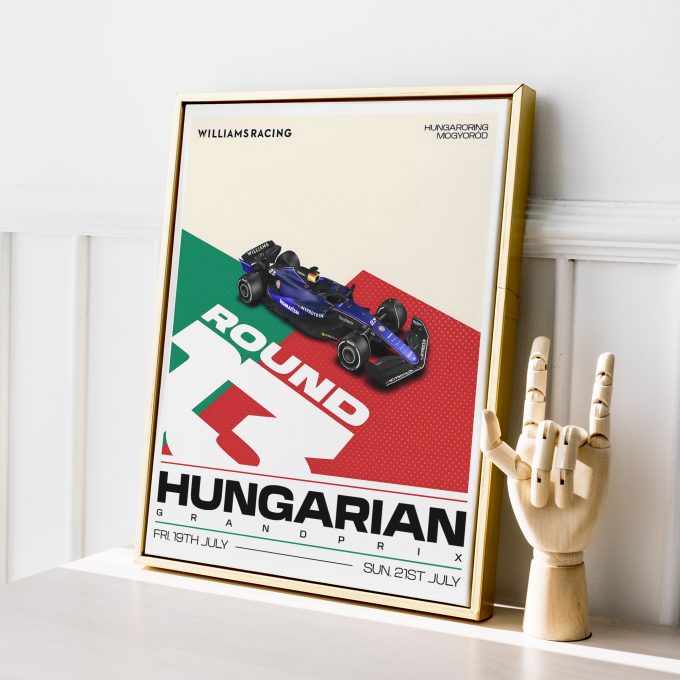 Hungary 2024 Williams F1 Poster