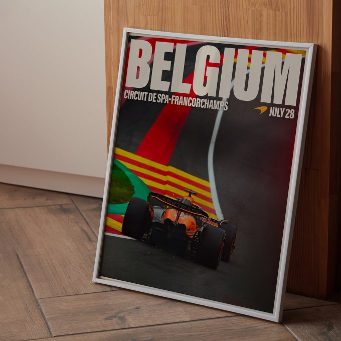 Belgium 2024 McLaren F1 Poster