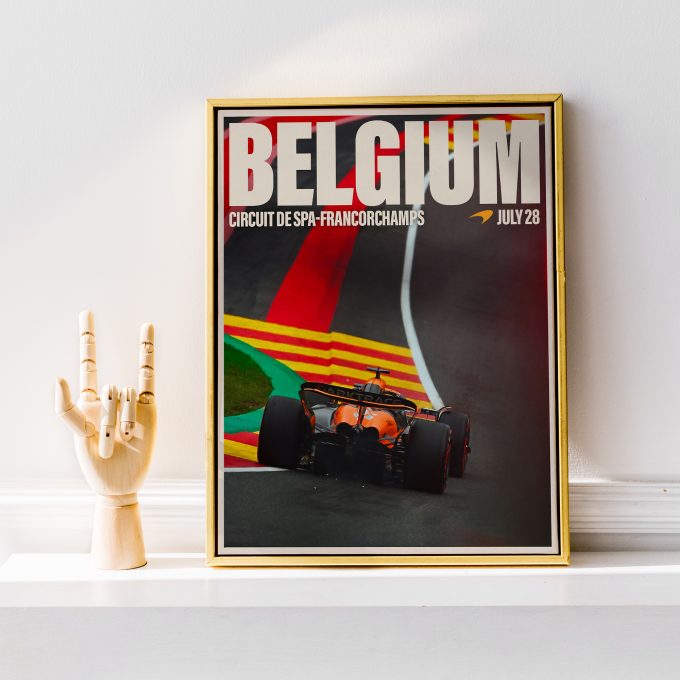 Belgium 2024 McLaren F1 Poster