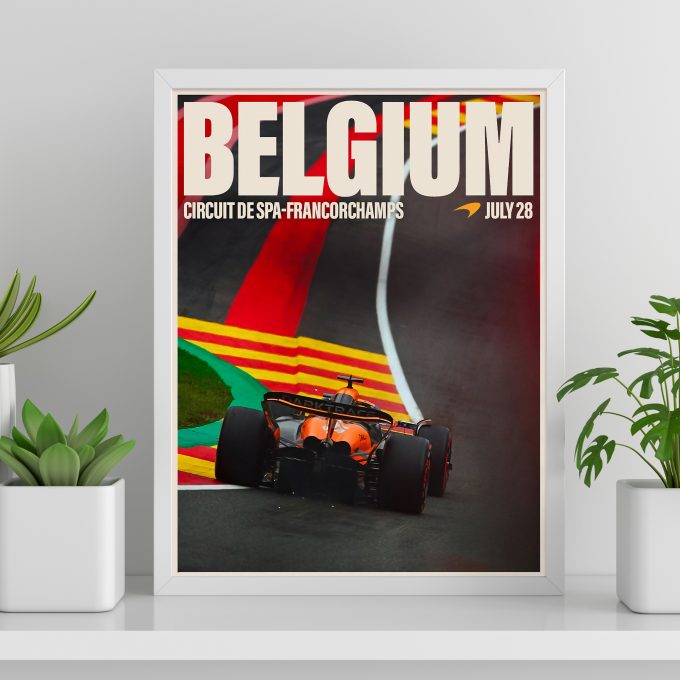 Belgium 2024 McLaren F1 Poster