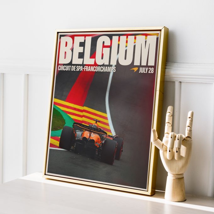 Belgium 2024 McLaren F1 Poster